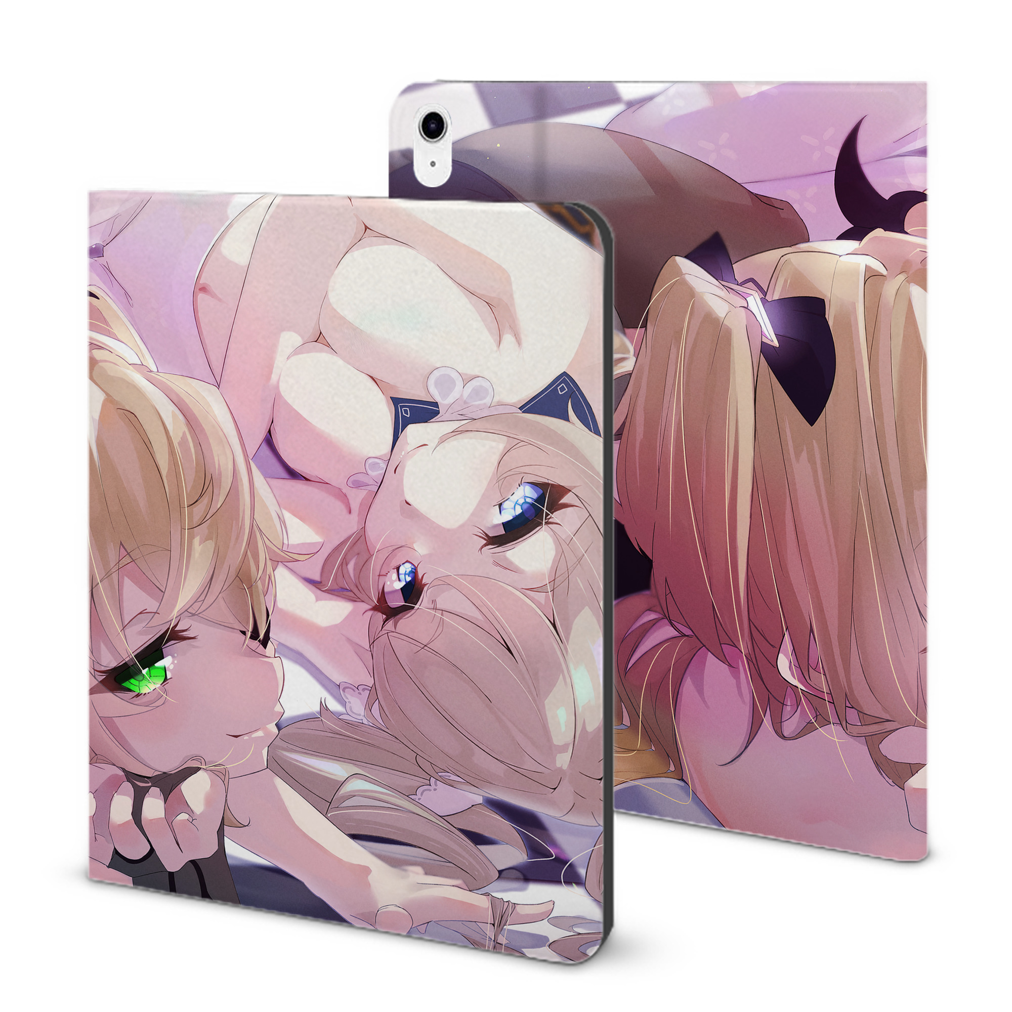 げんし神 genshin IPad ケース ブック型 PUレザー TPU 耐衝撃 軽量 薄型 ペン収納なし 全面保護 IPad 各モデル対応